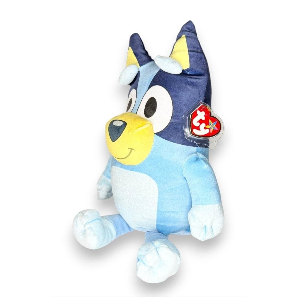 Bluey the Dog | Blue Heeler Adventurer | Mint Heart Tag TY Beanie Buddy
